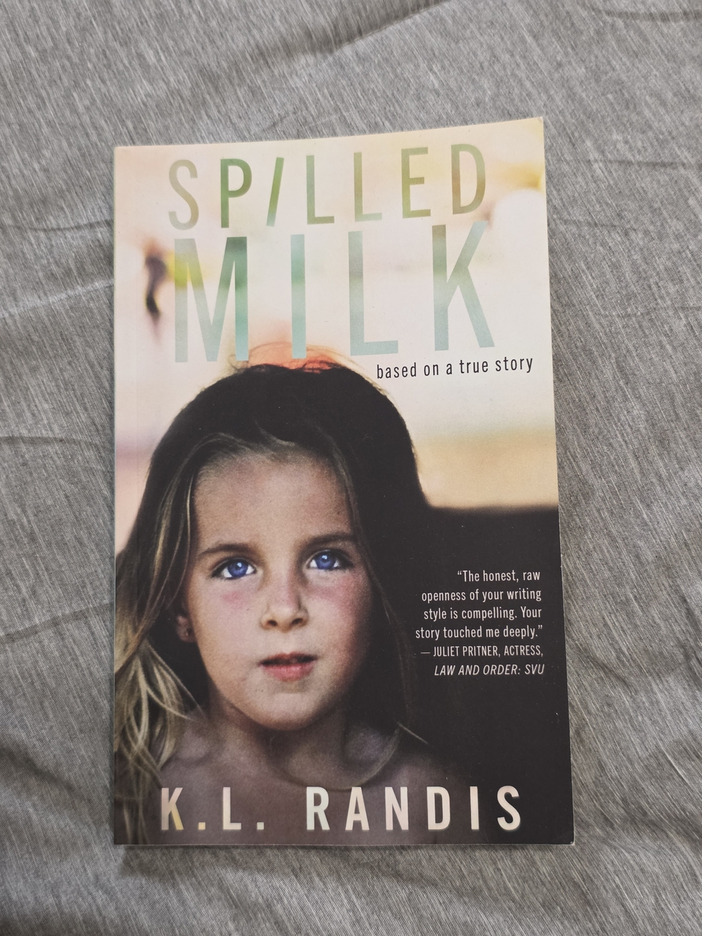 Spilled Milk by K.L. Randis - Soft Pastel Cover